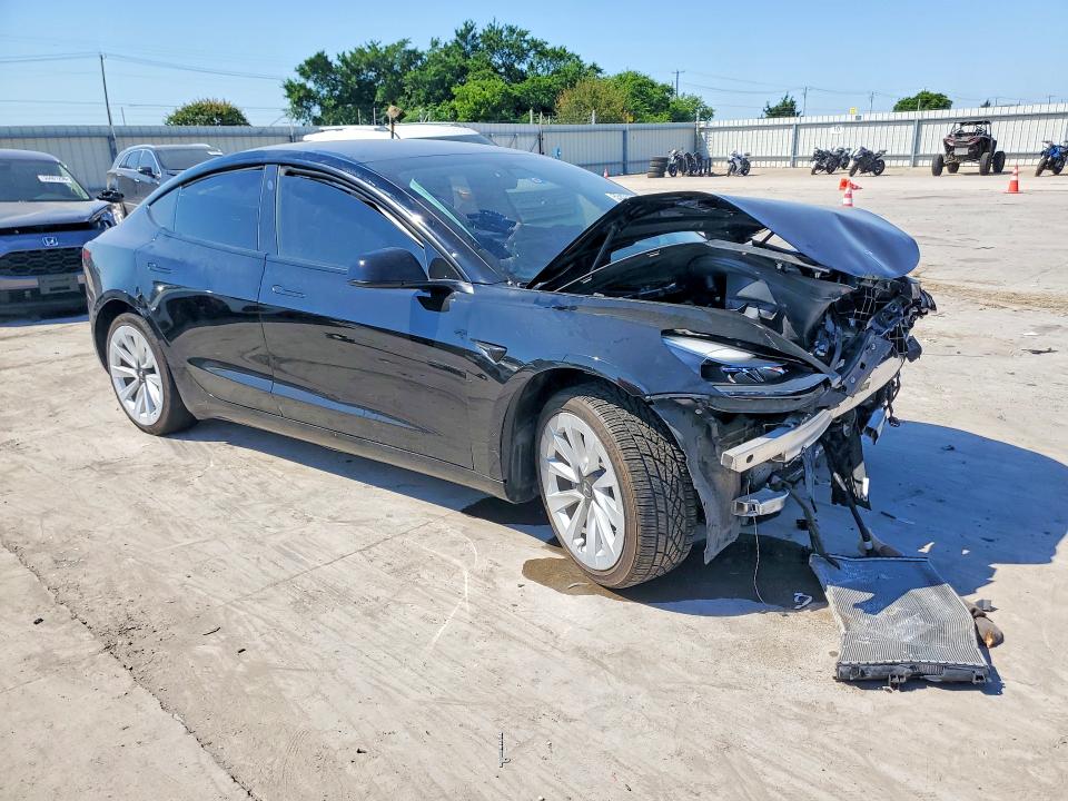 2021 Tesla Model 3 VIN 5YJ3E1EA6MF031881 COPART salvage auction — FRONT END, Tx - Salvage Vehicle Title, sold $4,300 on 2026-07-16 (photo 4)