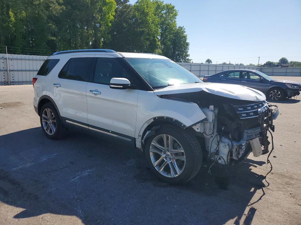 2016 Ford Explorer VIN 1FM5K7FH3GGB25528 COPART salvage auction — FRONT END, NC - SALVAGE CERTIFICATE OF TITLE, sold $2,500 on 2026-07-02 (photo 4)