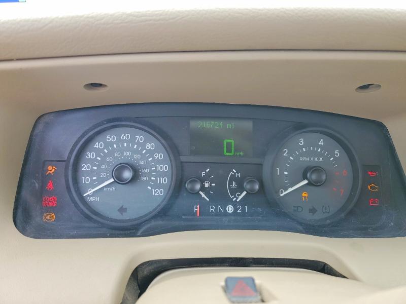 2006 Mercury Grand marquis VIN 2MHFM75V76X630587 COPART salvage auction — ALL OVER, TX - SALVAGE VEHICLE TITLE (P), sold $525 on 2026-08-05 (photo 9)