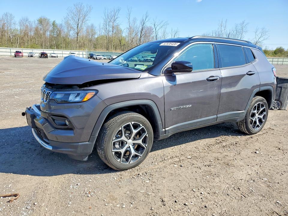 2024 Jeep VIN 3C4NJDCN7RT161236 COPART salvage auction — FRONT END, Ny - Mv-907A Salvage Certificate, sold $1,000 on 2026-07-20 (photo 1)