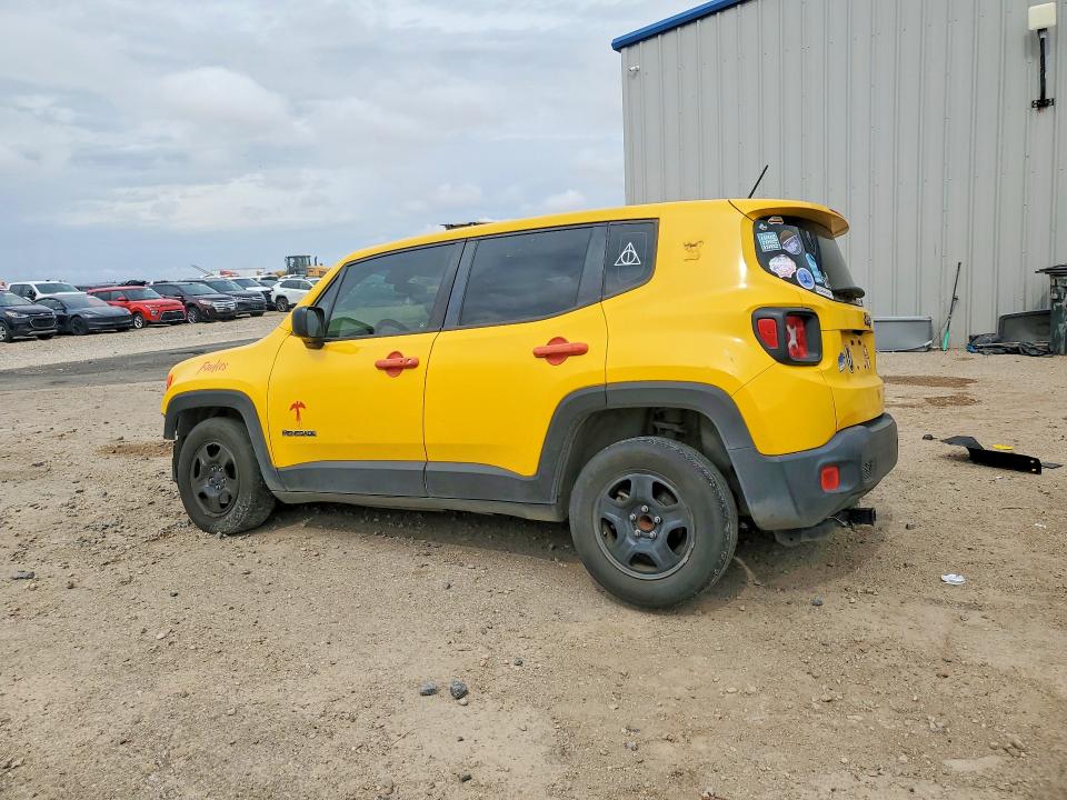 2017 Jeep Renegade VIN ZACCJAAB8HPE52753 COPART salvage auction — FRONT END, Tx - Salvage Vehicle Title, sold $1,250 on 2026-07-07 (photo 2)