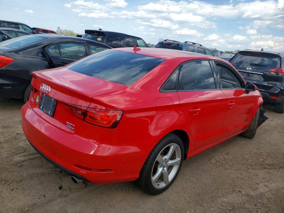 2016 Audi A3 VIN WAUB8GFF8G1085371 COPART salvage auction — FRONT END, Il - Salvage Certificate, sold $900 on 2026-07-21 (photo 3)