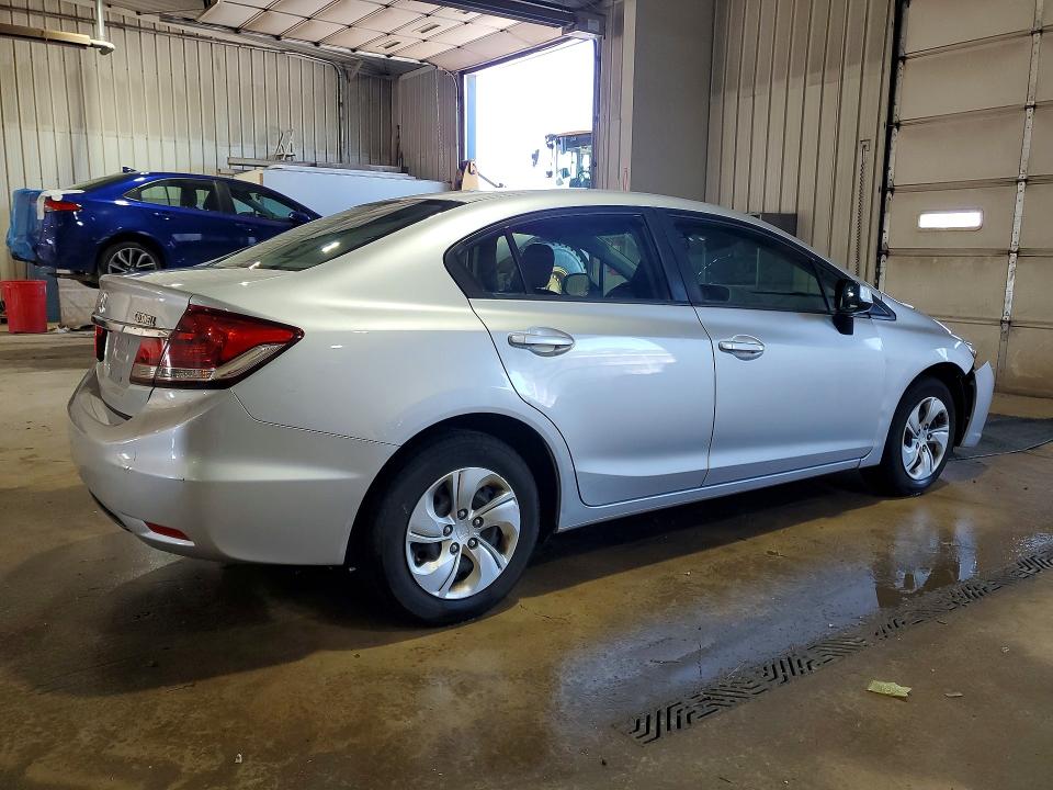 2013 Honda VIN 2HGFB2F50DH581070 COPART salvage auction — FRONT END, Md - Cert Of Salvage > 75% Damage, sold $2,300 on 2026-07-02 (photo 3)