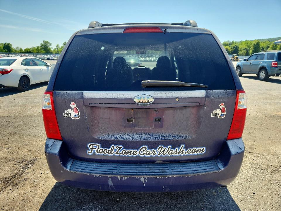 2008 Kia SEDONA VIN KNDMB233386239306 COPART salvage auction — FRONT END, Pa - Certificate Of Salvage, sold $325 on 2026-07-07 (photo 6)