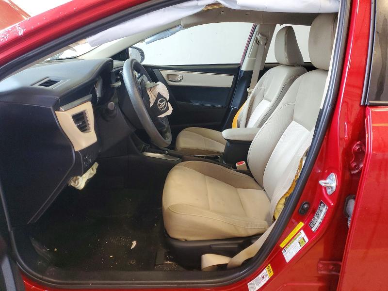 2015 Toyota Corolla VIN 5YFBURHE4FP329767 COPART salvage auction — FRONT END, Tx - Salvage Vehicle Title, sold $1,950 on 2026-07-09 (photo 7)