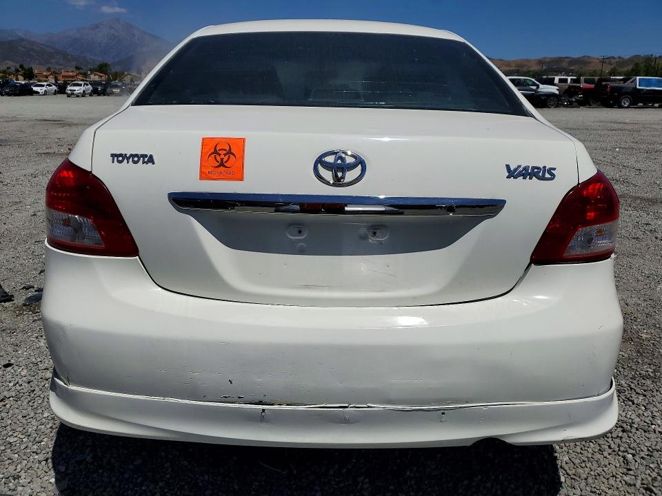 2007 Toyota Yaris VIN JTDBT923671142983 COPART salvage auction — REAR END, Ca - Dis/Dlr/Exp App For Dup Clean, sold $425 on 2026-07-08 (photo 6)