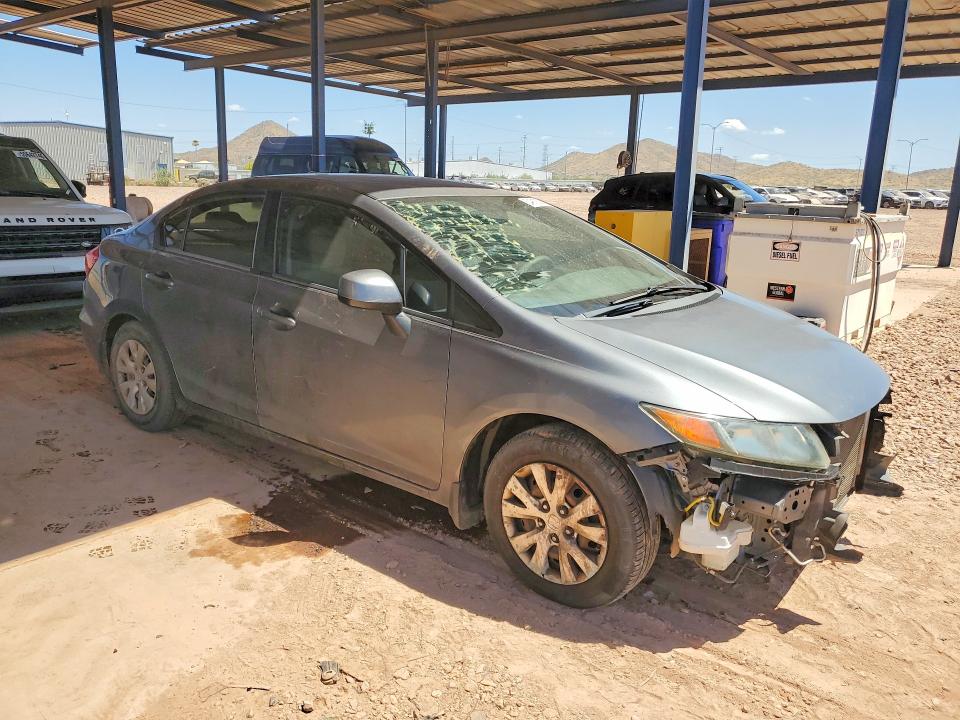2012 Honda Civic VIN 19XFB2F55CE326357 COPART salvage auction — FRONT END, Az - Cert Of Title - Salvage, sold $1,650 on 2026-07-02 (photo 4)