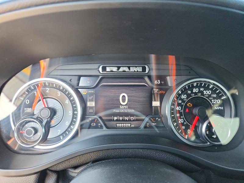 2021 Ram 1500 VIN 1C6SRFFT2MN766640 COPART salvage auction — FRONT END, Tx - Salvage Vehicle Title, sold $9,700 on 2026-07-31 (photo 9)