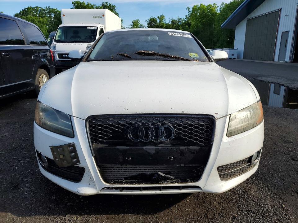 2012 Audi A5 VIN WAULFAFR3CA037496 COPART salvage auction — FRONT END, Wv - Certificate Of Title, sold $1,900 on 2026-08-25 (photo 5)