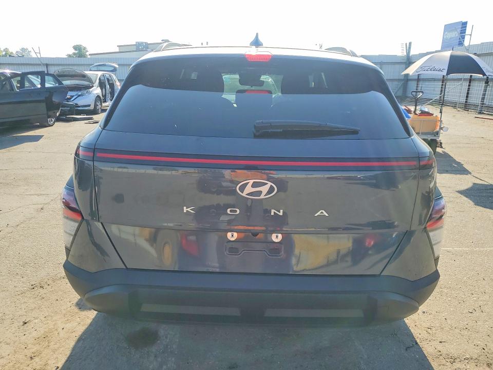 2025 Hyundai Kona VIN KM8HB3AB6SU334250 COPART salvage auction — FRONT END, Ca - Salvage Certificate, sold $5,200 on 2026-07-31 (photo 6)