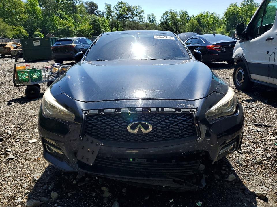 2015 Infiniti Q50 VIN JN1BV7AR2FM417124 COPART salvage auction — FRONT END, Id - Salvage Certificate Of Title, sold $550 on 2026-07-14 (photo 5)