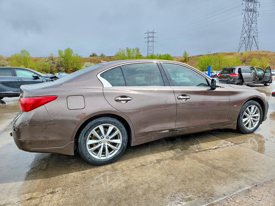 2014 Infiniti VIN JN1BV7AR9EM706886 COPART salvage auction — REAR END, Mn - Cert Of Title-Salvage, sold $1,200 on 2026-07-13 (photo 3)