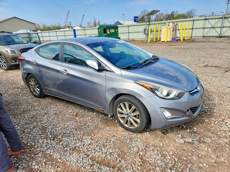 2015 Hyundai Elantra VIN KMHDH4AEXFU235238 COPART salvage auction — VANDALISM, Ny - Mv907A-Parts Only, sold $450 on 2026-07-13 (photo 4)