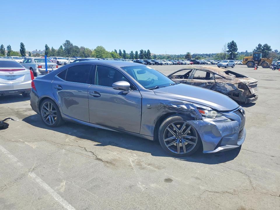 2014 Lexus Is 350 VIN JTHBE1D23E5006721 COPART salvage auction — FRONT END, Ca - Salvage Certificate, sold $3,200 on 2026-07-06 (photo 4)