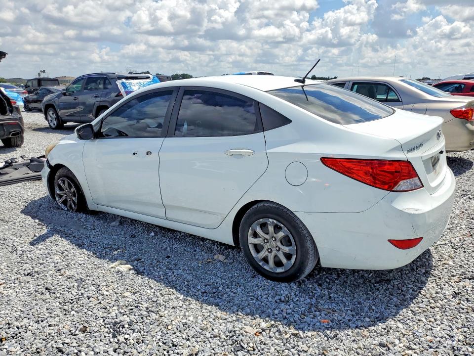 2014 Hyundai Accent VIN KMHCT4AE7EU641860 COPART salvage auction — FRONT END, Fl - Cert Of Title Slvg Rebuildable, sold $350 on 2026-07-24 (photo 2)