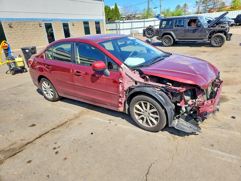 2014 Subaru Impreza VIN JF1GJAC67EH017099 COPART salvage auction — FRONT END, Ct - Cert Of Title-Salvage, sold $475 on 2026-07-10 (photo 4)