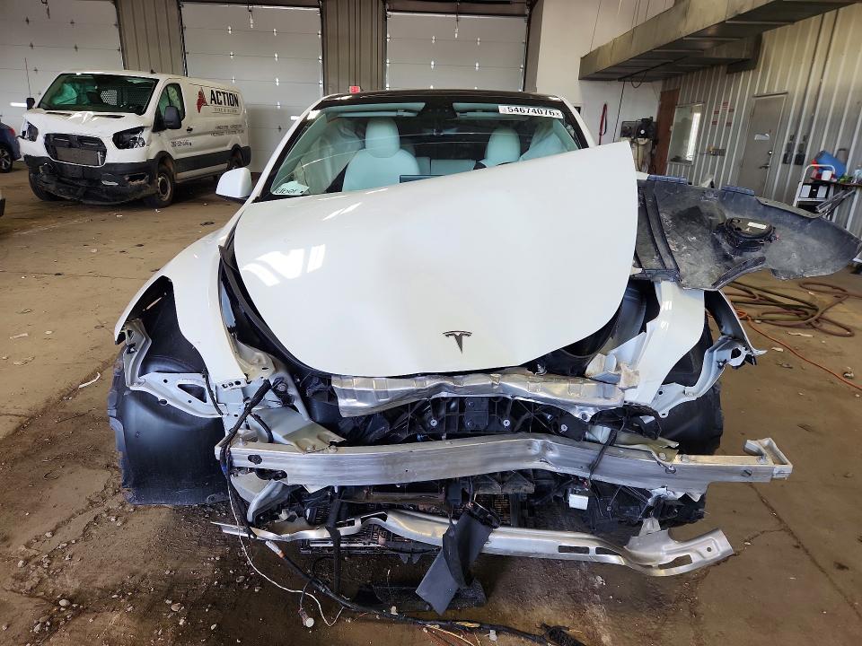 2021 Tesla Model y VIN 5YJYGDEE6MF246682 COPART salvage auction — FRONT END, Wi - Junked Vehicle Bill Of Sale, sold $3,600 on 2026-07-06 (photo 5)