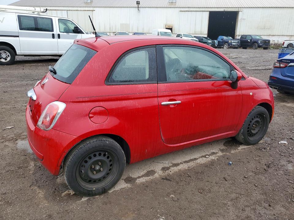 2012 Fiat 500 VIN 3C3CFFAR1CT280678 COPART salvage auction — REAR END, Pa - Certificate Of Salvage, sold $1,100 on 2026-07-06 (photo 3)