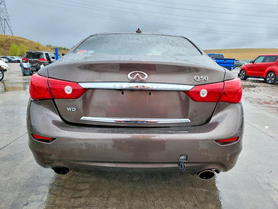 2014 Infiniti VIN JN1BV7AR9EM706886 COPART salvage auction — REAR END, Mn - Cert Of Title-Salvage, sold $1,200 on 2026-07-13 (photo 6)