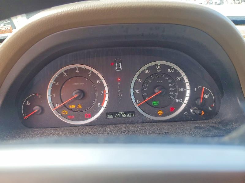 2008 Honda Accord VIN 1HGCP263X8A163722 COPART salvage auction — FRONT END, Mo - Salvage Certificate Of Title, sold $850 on 2026-07-09 (photo 9)