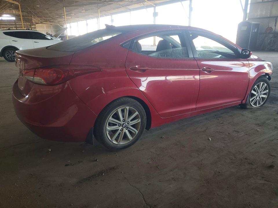 2016 Hyundai Elantra VIN KMHDH4AE3GU519781 COPART salvage auction — FRONT END, AZ - CERT OF TITLE - SALVAGE, sold $2,100 on 2026-07-27 (photo 3)
