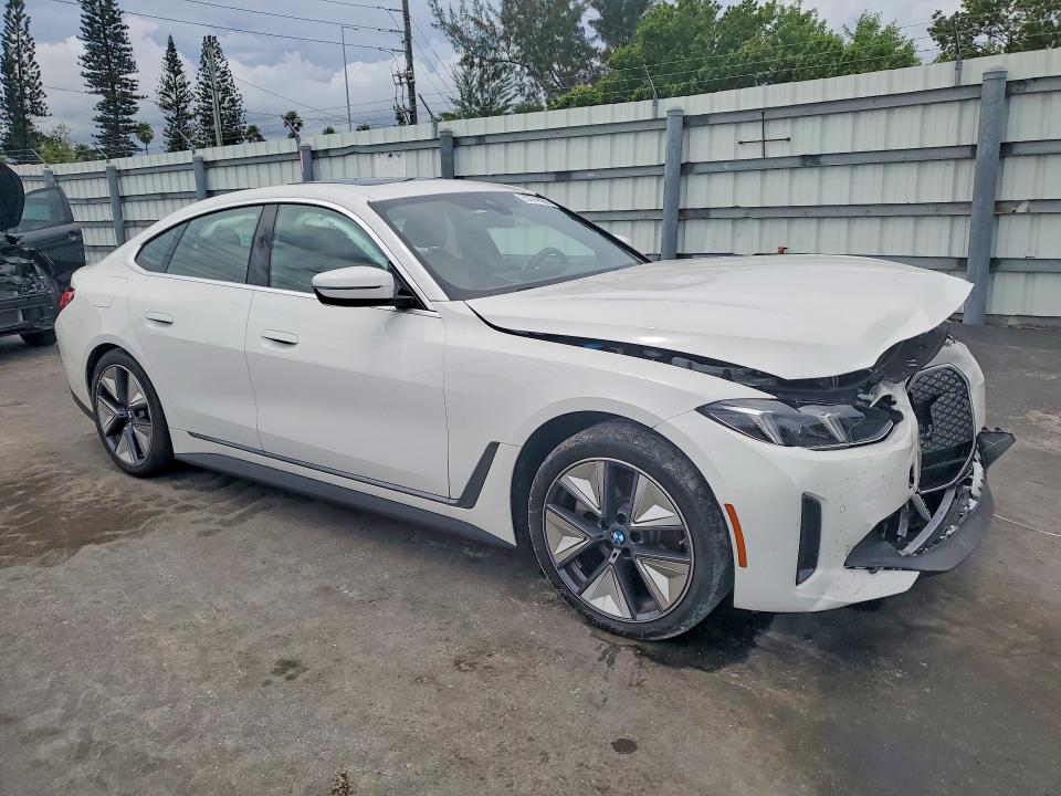 2025 BMW I4 VIN WBY23HD06SFV61214 COPART salvage auction — FRONT END, Fl - Cert Of Title Slvg Rebuildable, sold $16,600 on 2026-07-13 (photo 4)