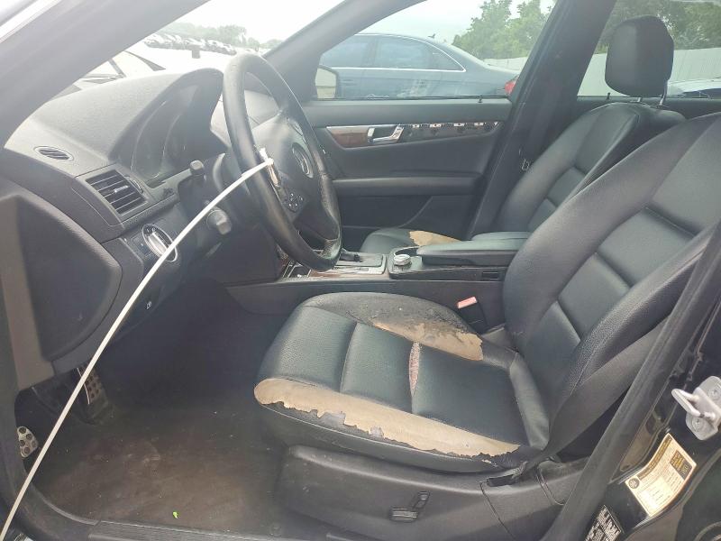 2011 Mercedes-benz C class VIN WDDGF8BB0BR157946 COPART salvage auction — FRONT END, MO - CERT OF TITLE-REPOSSESSED (P), sold $2,150 on 2026-07-31 (photo 7)