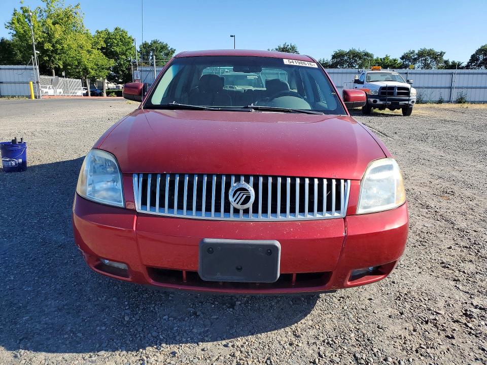 2006 Mercury Montego VIN 1MEHM42196G610045 COPART salvage auction — FRONT END, Ca - Dis/Dlr/Exp Only Clean Title, sold $400 on 2026-07-07 (photo 5)