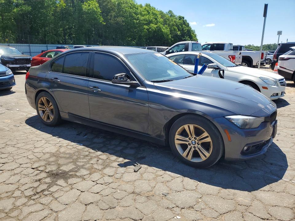 2016 BMW 3er VIN WBA8E9C51GK643551 COPART salvage auction — FRONT END, Ga - Certificate Of Title, sold $3,000 on 2026-07-27 (photo 4)