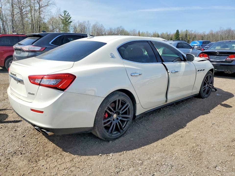 2017 Maserati Ghibli VIN ZAM57RTLXH1198857 COPART salvage auction — FRONT END, On - Permit Salvage, sold $4,150 on 2026-08-11 (photo 3)