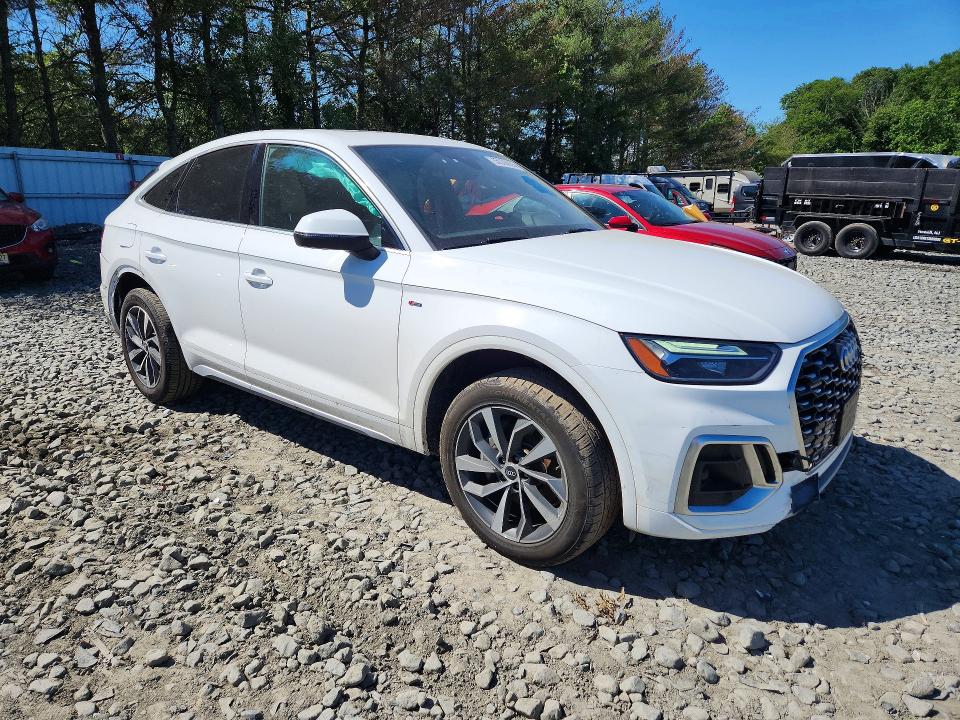 2022 Audi Q5 VIN WA14AAFY8N2073723 COPART salvage auction — MECHANICAL, Nj - Cert Of Title-Salvage, sold $12,500 on 2026-07-15 (photo 4)