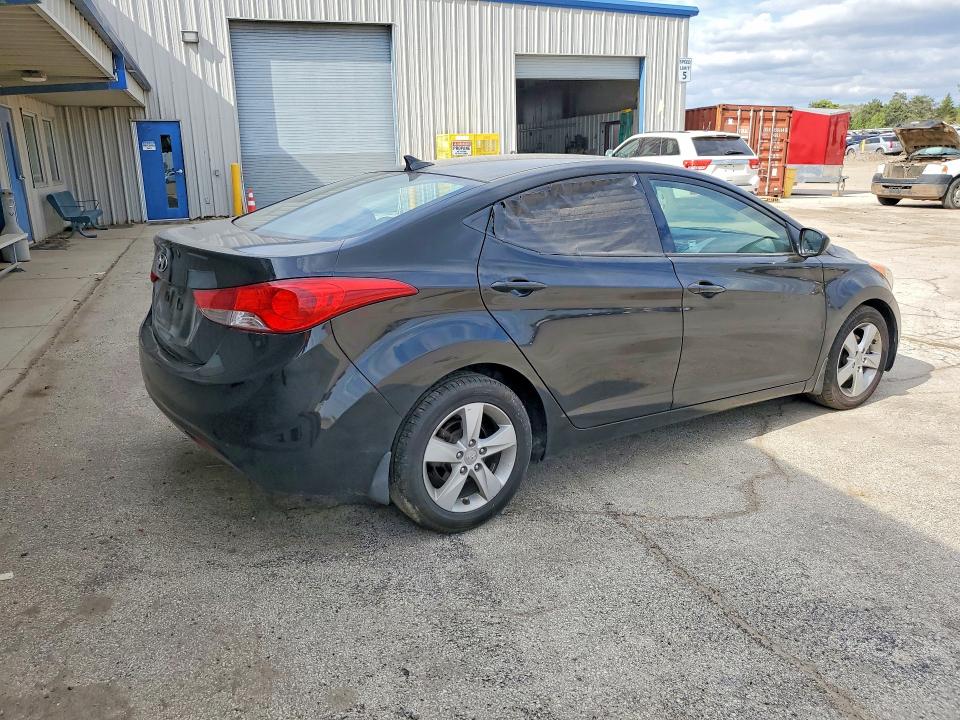 2013 Hyundai Elantra VIN 5NPDH4AE9DH412244 COPART salvage auction — VANDALISM, Il - Salvage Certificate, sold $525 on 2026-07-09 (photo 3)