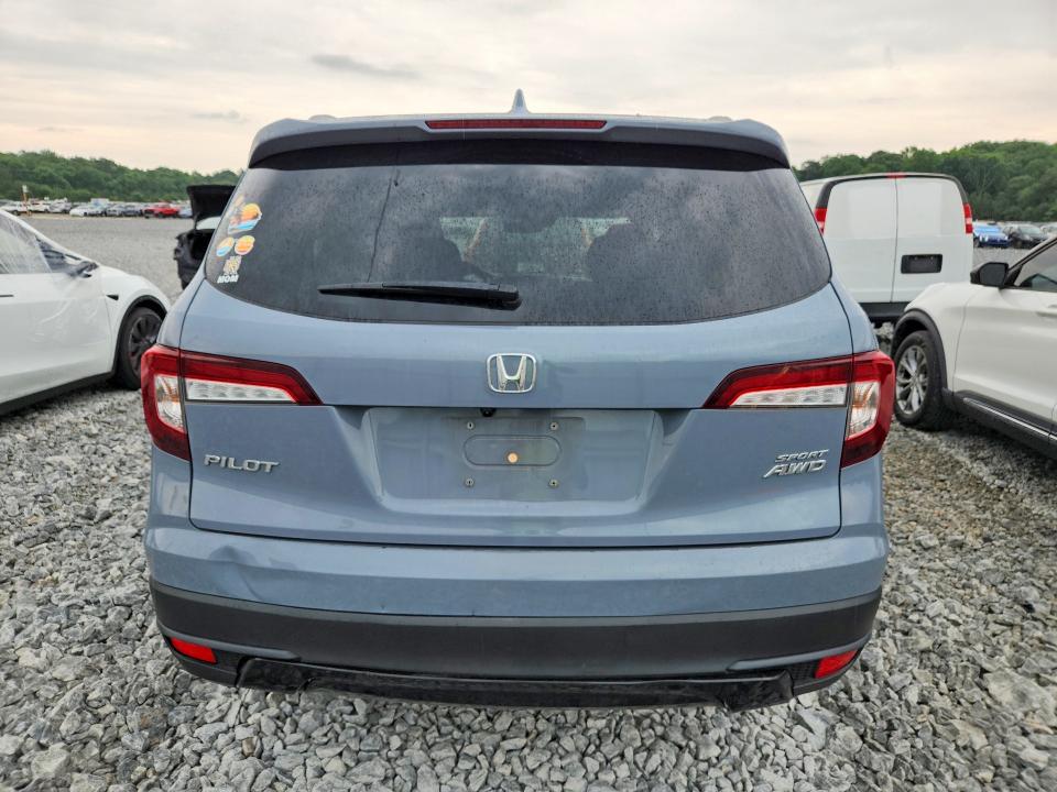 2022 Honda Pilot VIN 5FNYF6H37NB061499 COPART salvage auction — FRONT END, GA - CERT OF TITLE-SALVAGE, sold $8,000 on 2026-07-30 (photo 6)
