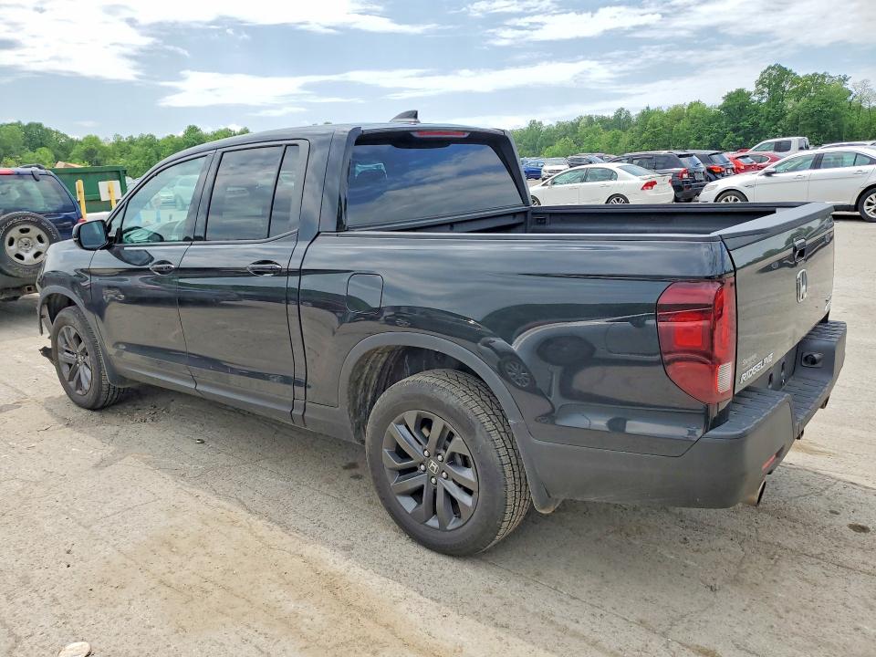 2021 Honda Ridgeline VIN 5FPYK3F15MB019821 COPART salvage auction — FRONT END, Pa - Certificate Of Salvage, sold $10,500 on 2026-07-02 (photo 2)