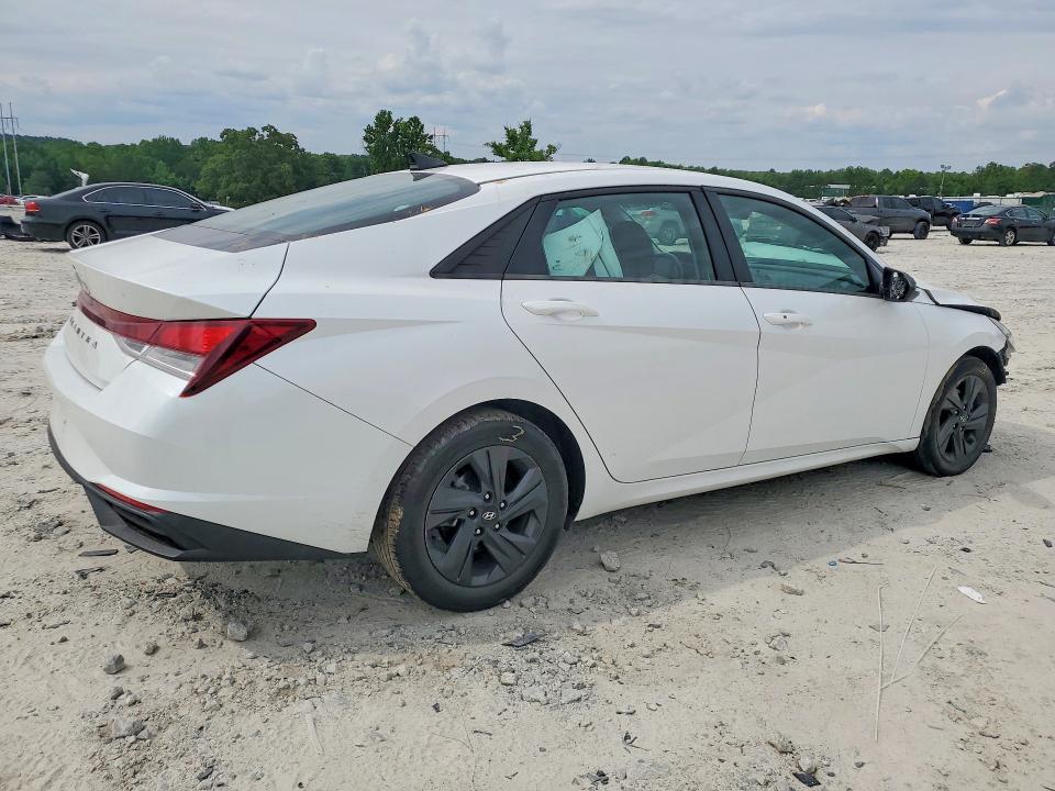 2022 Hyundai Elantra VIN 5NPLS4AG8NH053887 COPART salvage auction — FRONT END, GA - CERT OF TITLE-SALVAGE, sold $2,850 on 2026-07-08 (photo 3)