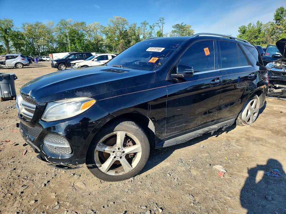 2016 Mercedes-benz Gle VIN 4JGDA5HB0GA743615 COPART salvage auction — REAR END, Wv - Certificate Of Title, sold $6,500 on 2026-07-09 (photo 1)