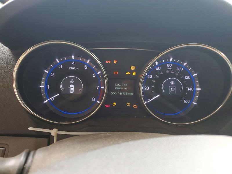 2012 Hyundai Sonata VIN 5NPEC4AC9CH406444 COPART salvage auction — FRONT END, Ca - Salvage Certificate, sold $500 on 2026-07-02 (photo 9)