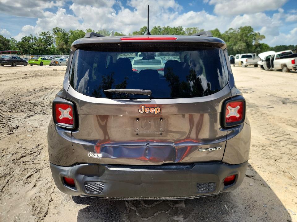 2017 Jeep Renegade VIN ZACCJAAB7HPF50205 COPART salvage auction — MECHANICAL, Fl - Certificate Of Title, sold $575 on 2026-07-02 (photo 6)