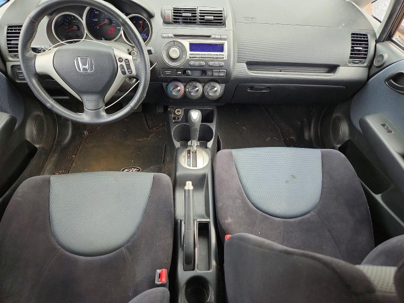 2007 Honda Fit VIN JHMGD38687S015002 COPART salvage auction — FRONT END, CT - CERT OF TITLE-SALVAGE, sold $650 on 2026-07-14 (photo 8)