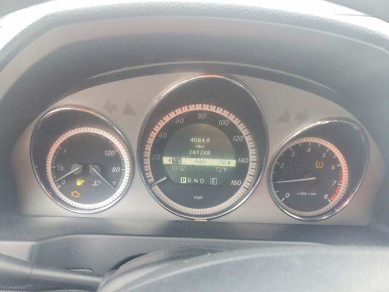2011 Mercedes-benz C class VIN WDDGF8BB0BR157946 COPART salvage auction — FRONT END, MO - CERT OF TITLE-REPOSSESSED (P), sold $2,150 on 2026-07-31 (photo 9)