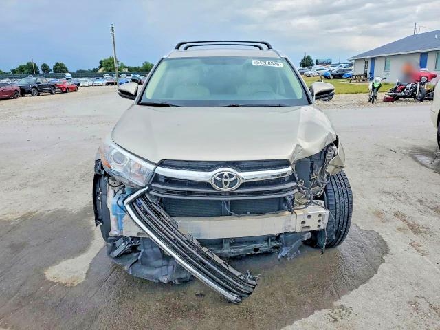 2016 Toyota Highlander VIN 5TDKKRFH0GS143350 COPART salvage auction — FRONT END, Mo - Salvage Certificate Of Title, sold $5,800 on 2026-07-20 (photo 5)