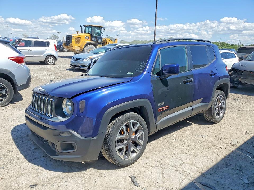 2016 Jeep Renegade VIN ZACCJBBT6GPE04003 COPART salvage auction — FRONT END, IN - CERTIFICATE OF TITLE (P), sold $250 on 2026-07-02 (photo 1)