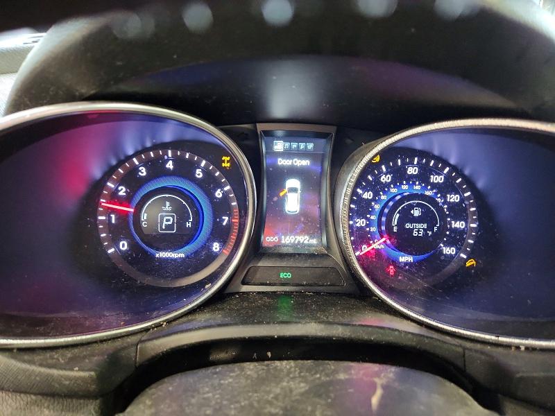 2013 Hyundai Santa fe VIN KM8SRDHF8DU011451 COPART salvage auction — FRONT END, Il - Salvage Certificate, sold $1,350 on 2026-07-28 (photo 9)