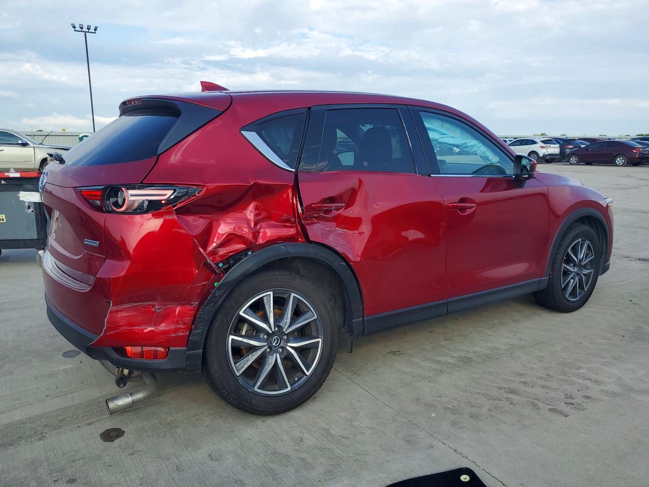 2018 Mazda CX-5 VIN JM3KFADMXJ0309476 COPART salvage auction — Rear End, TX - SALVAGE VEHICLE TITLE, sold $5,300 on 2026-07-09 (photo 3)
