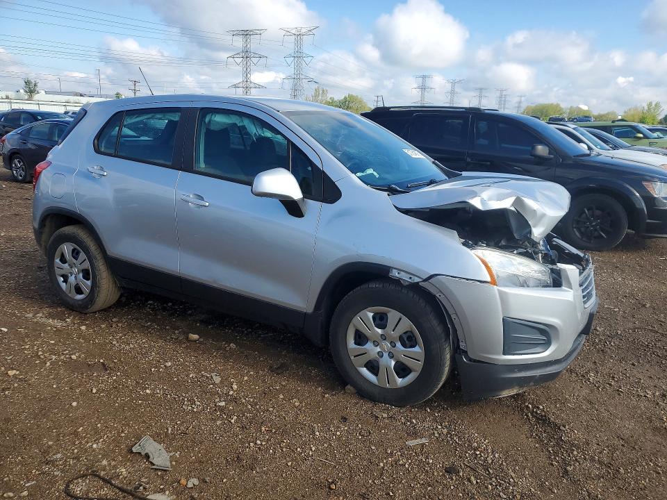 2016 Chevrolet Trax VIN KL7CJKSB9GB635735 COPART salvage auction — FRONT END, Il - Salvage Certificate, sold $475 on 2026-07-21 (photo 4)