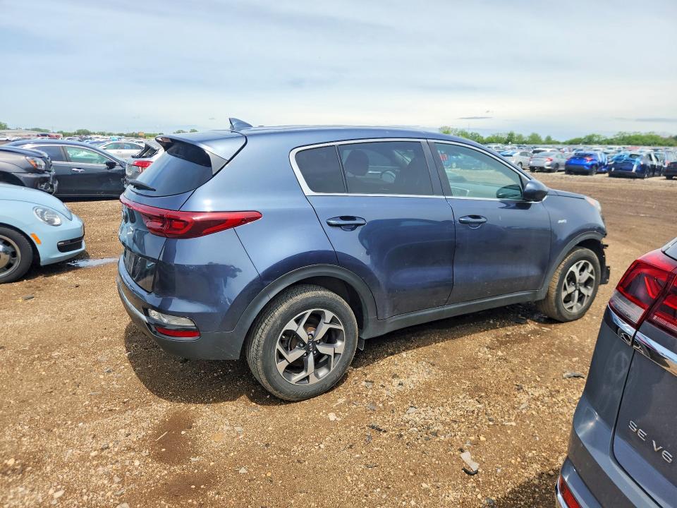 2021 Kia Sportage VIN KNDPMCACXM7862541 COPART salvage auction — VANDALISM, Il - Salvage Certificate, sold $375 on 2026-07-21 (photo 3)