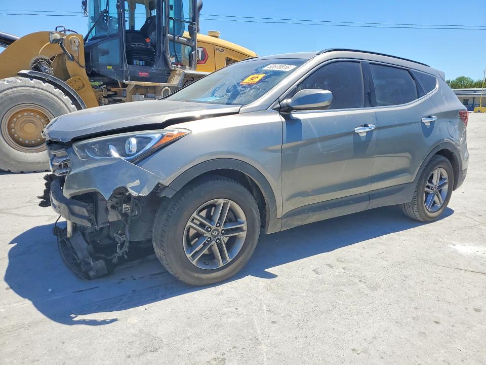 2017 Hyundai Santa fe VIN 5XYZU3LB1HG416414 COPART salvage auction — FRONT END, Tn - Salvage Certificate, sold $1,950 on 2026-07-15 (photo 1)