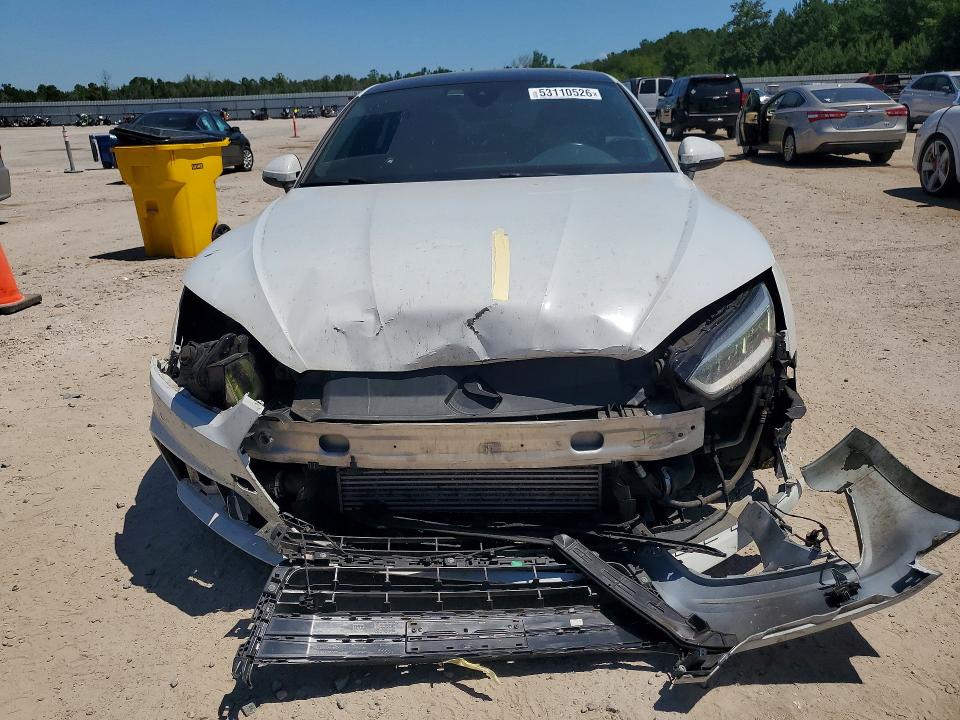 2018 Audi A5 VIN WAUENCF55JA128559 COPART salvage auction — FRONT END, Sc - Cert Of Title-Salvage, sold $3,200 on 2026-07-13 (photo 5)