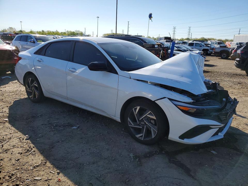 2025 Hyundai Elantra VIN KMHLM4DG2SU974005 COPART salvage auction — FRONT END, Mi - Cert Of Title-Salvage Vehicle, sold $5,000 on 2026-07-17 (photo 4)