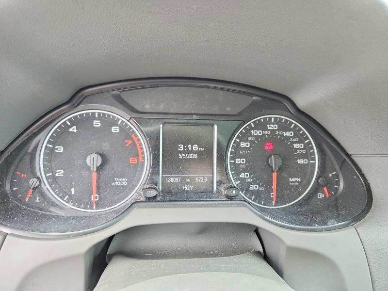 2012 Audi Q5 VIN WA1DKAFPXCA085797 COPART salvage auction — FRONT END, Il - Salvage Certificate, sold $250 on 2026-07-30 (photo 9)